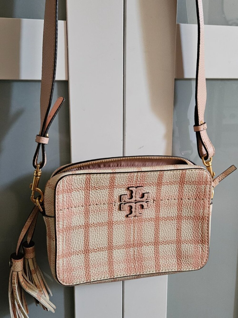 Tory Burch Plaid Camera Bag - Picture 8 of 9